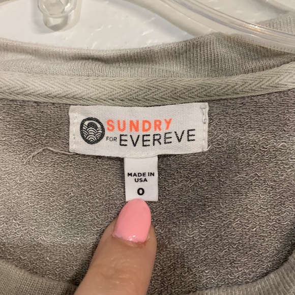 SUNDRY FOR EVEREVE TIE DYE CREWNECK TOP XS - Picture 2 of 5